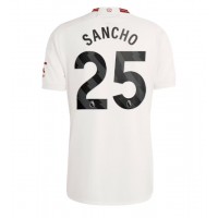 Manchester United Jadon Sancho #25 Tretí futbalový dres 2023-24 Krátky Rukáv
